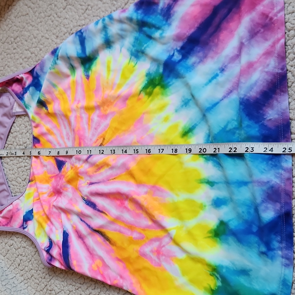 Modlily Vibrant Multicolor, Colorful Tie-Dye Summer Beach Three Piece Bikini Set - Picture 4 of 12